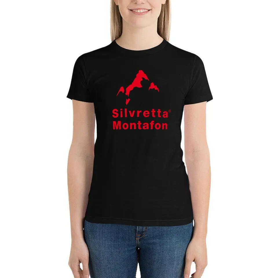 Silvretta Montafon Ski Resort Vorarlberg Bludenz Rakúsko Tričko Estetické oblečenie