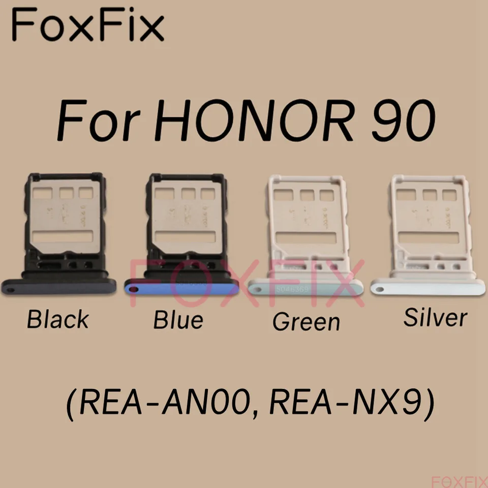 SIM Card Tray pre Honor 90 5G SIM SIM Slot Socket Socket Adapter Náhradný rea-NX9