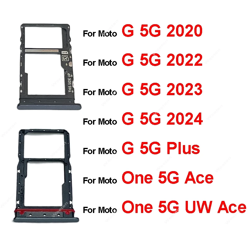 SIM karta držiaka držiaka pre Motorola Moto G 5G Plus One 5G UW Ace G 5G 2020 2022 2023 2024 XT2113-3 XT2213 XT2313 XT2417-1