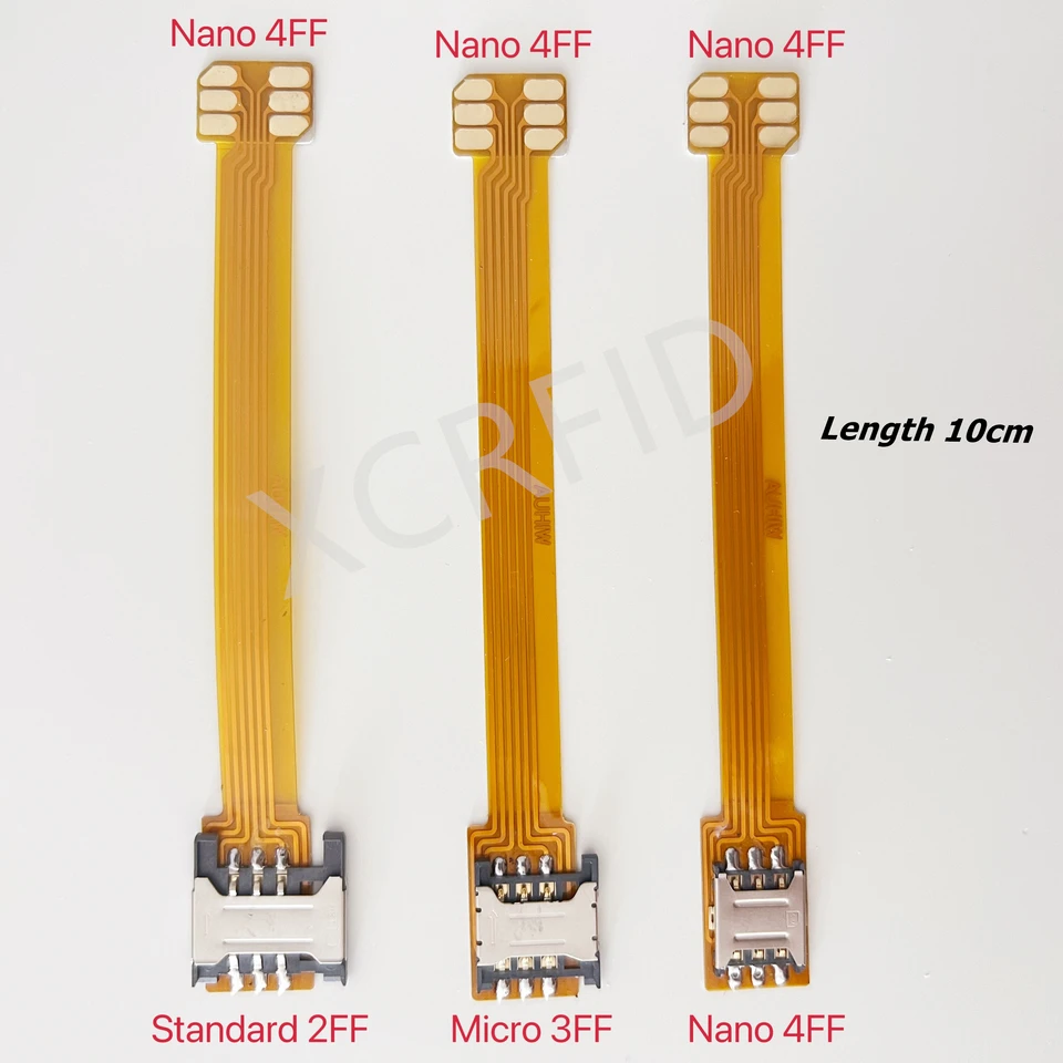 SIM karta Standard 2ff Micro 3ff Nano 4ff Converter na vertikálnu nano 4ff SIM usim kartu 4ff Adapter FPC konverzný riadok so 6 pinov