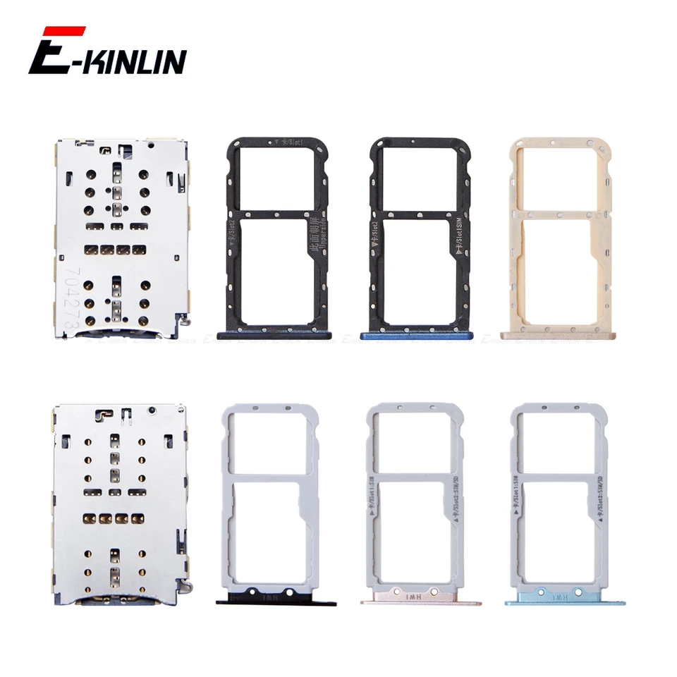 SIM Micro SD Card Tray konektor držiaka slot pre držiak pre čítačku pre huawei nova 3i 2i 2S Hwi-AL00 TL00 Socket Adapter
