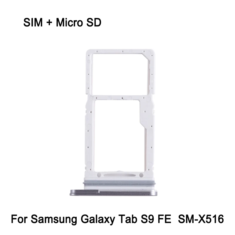 SIM + Micro SD Card Tray pre Samsung Galaxy Tab S9 Fe SM-X516 LTE Edition Výmena dielu