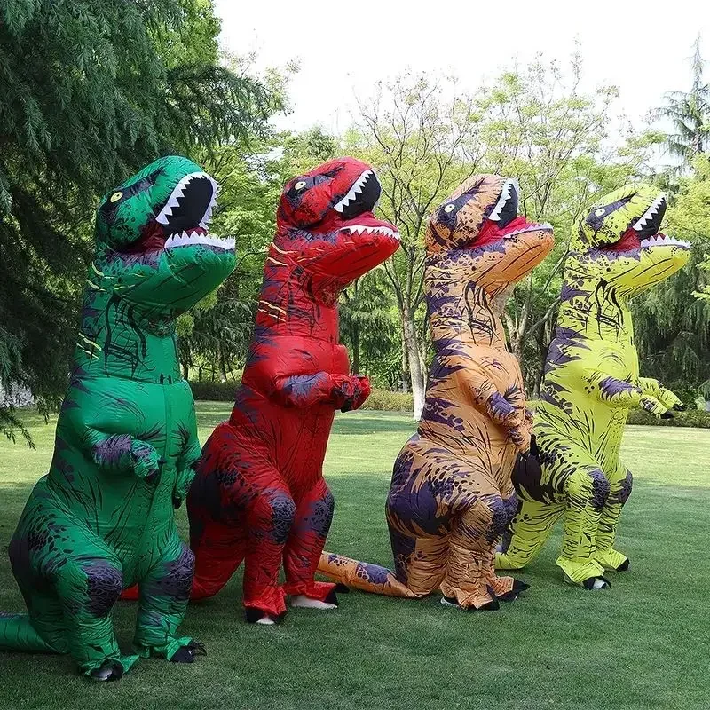 Simbok Hot T Rex Dinosaur nafukovací kostým pre dospelých a detské večierky Cosplay Tyrannosaurus Fancy Mascot Dino Cartoon M17