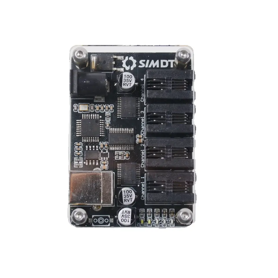 SIMDT PC SIM Racing Games Rýchlosť a simulátor vibrácií Univerzálny ovládací box sedadlo a škatuľu prevodníka vibrácií pedálov