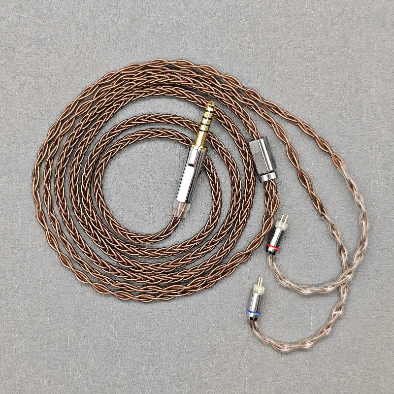 Simgot Headsets Kábel 8 jadier OCC OCC Strieborné vylepšené slúchadlá kábla pre SIMGOT EA500 EW200 EN700 EN1000 0,78 7N