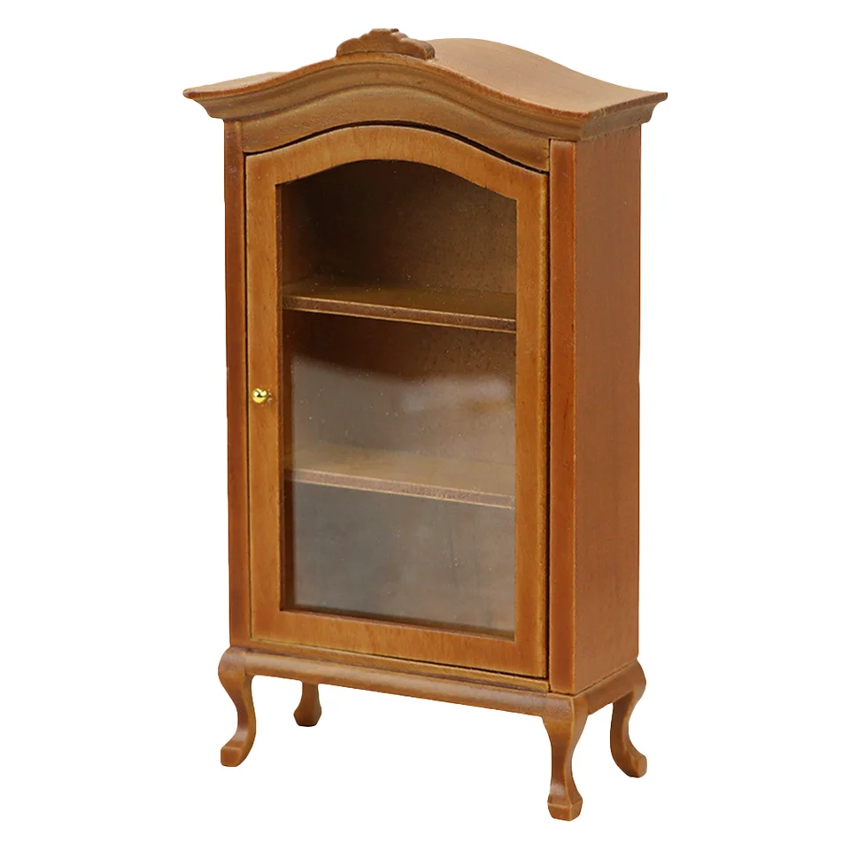 Simulačná skrinka Micro knižnica remeslá mini modely hračky Minniture House nábytok Domáca dekorácia zdobenie miniatúrne drevo