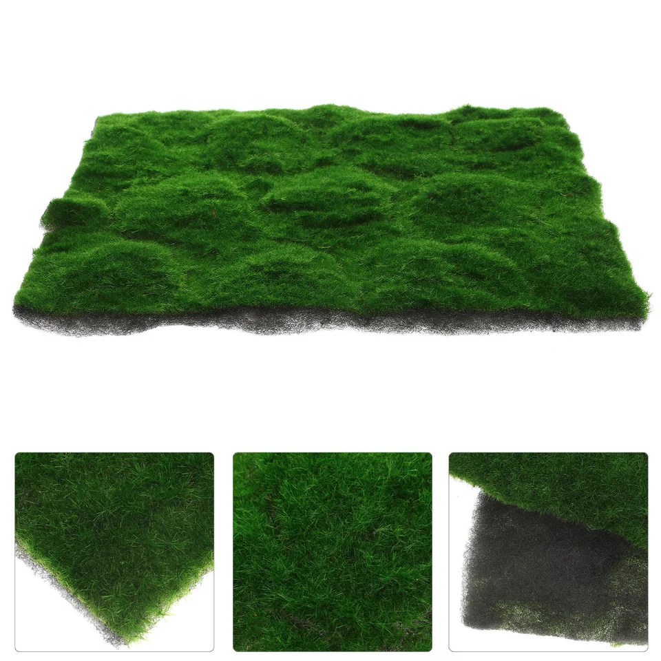 Simulované falošné machové domáce doplnky Grass Turf Mat Artificial Imation Model Membránové námestie