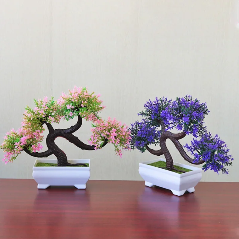 Simulovaný črepníkový drakový fúza strom bonsai zelená rastlina pre kancelársku stolnú dekoráciu kvety kvetiny kvetináče domácej kreatívnej dekorácie