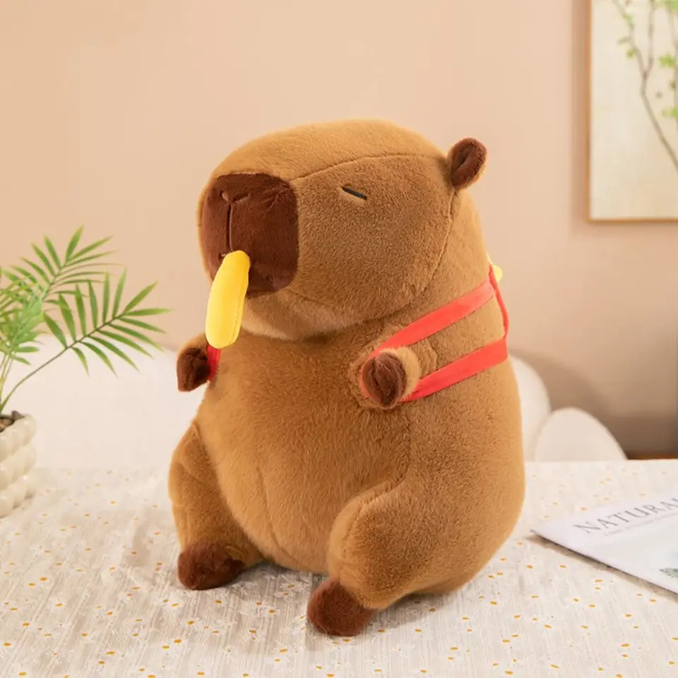 Simulácia francúzskych hranoliek capybara plyšová hračka