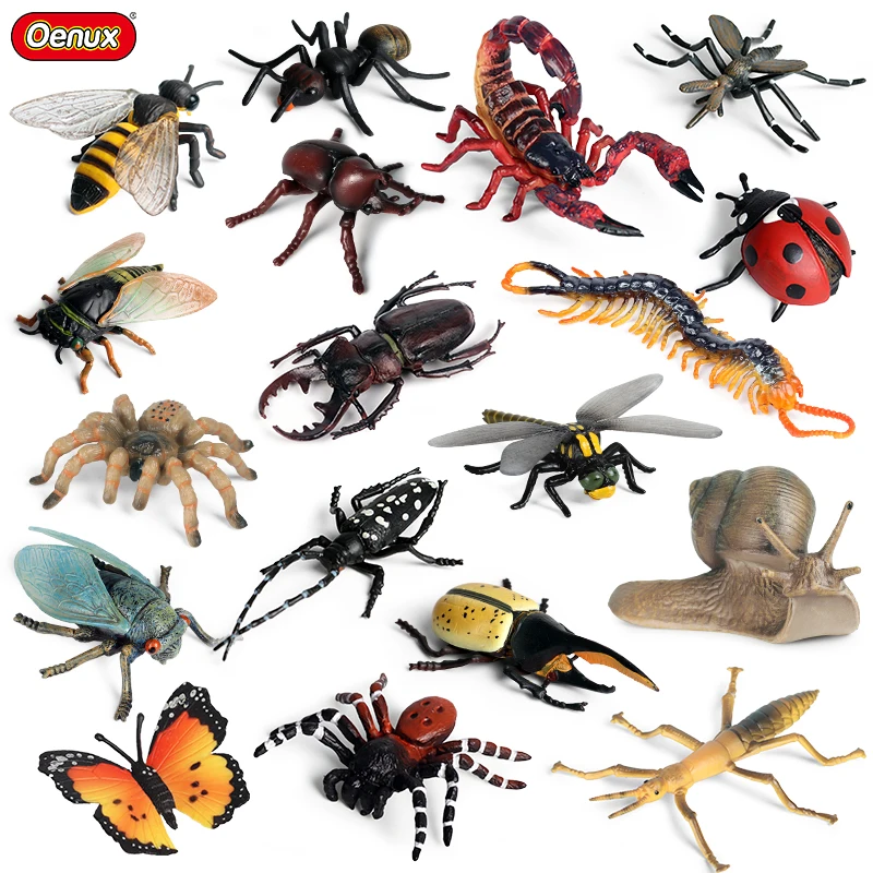 Simulácia oenuxu roztomilý hmyz Zvieratá Akčné figúrky Forest Butterfly včelí pavučina modely figuríny figuríny pre deti vzdelávacie darčeky