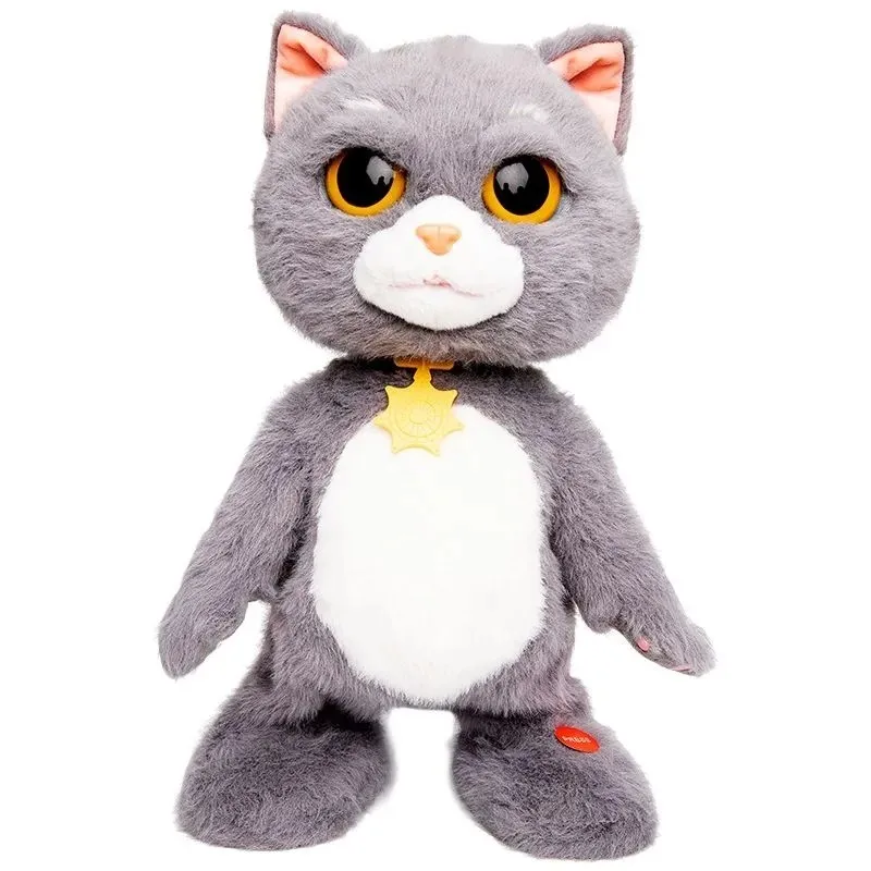 Simulácia tanec Tom Cat Electric Toy Speaking Pet Singing Interactive Realistické roztomilé mačiatko chlpaté plyšové bábiky chlapče
