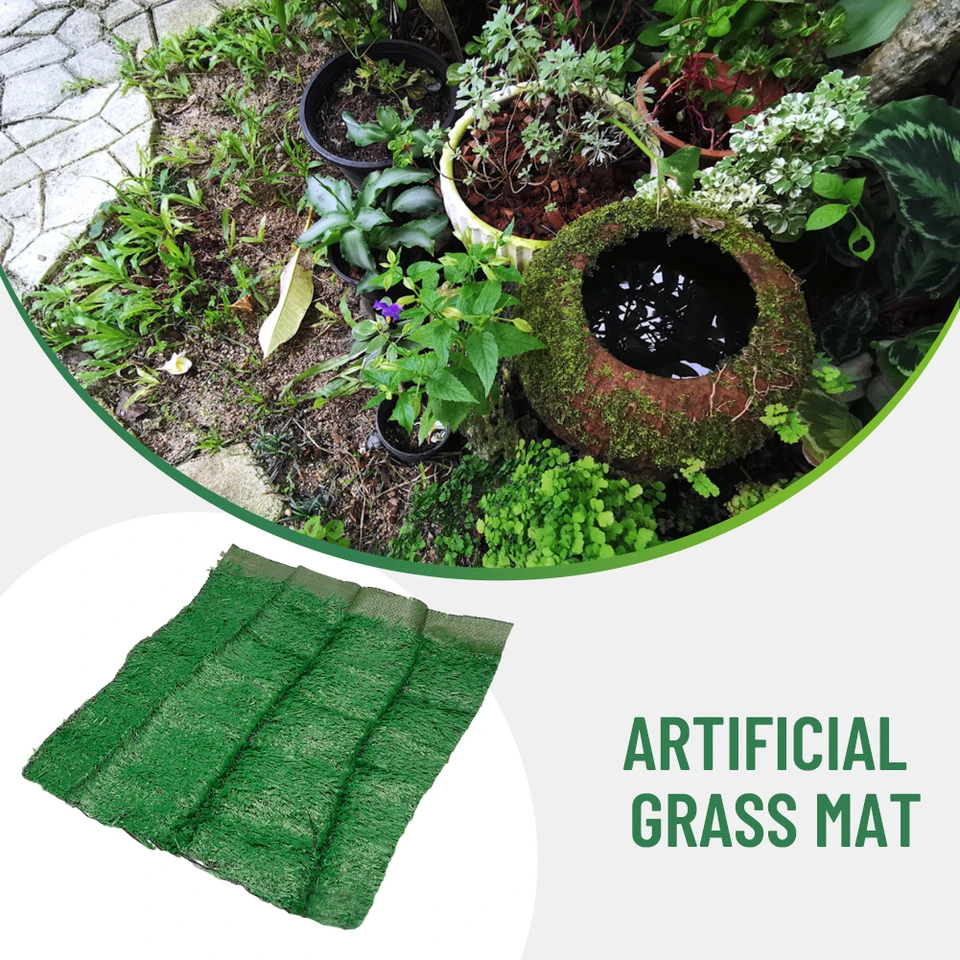 Simulácia trávnika Artificial Grass Carpet Zelený falošný trávnik trávnik;
