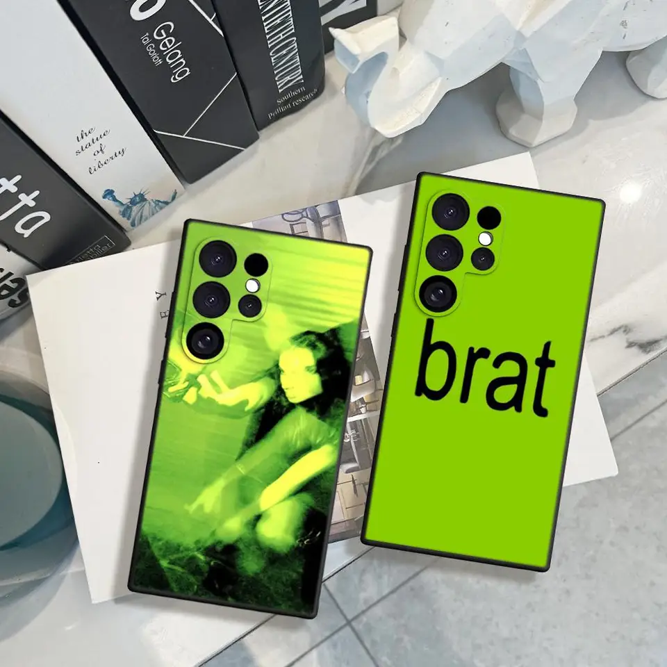Singer C-Charli XCX BRAT PASE pre Samsung Galaxy S24 23 21 S20 Ultra Plus S24 22Plus A15 25 35 A54 A55 M15 M35 55