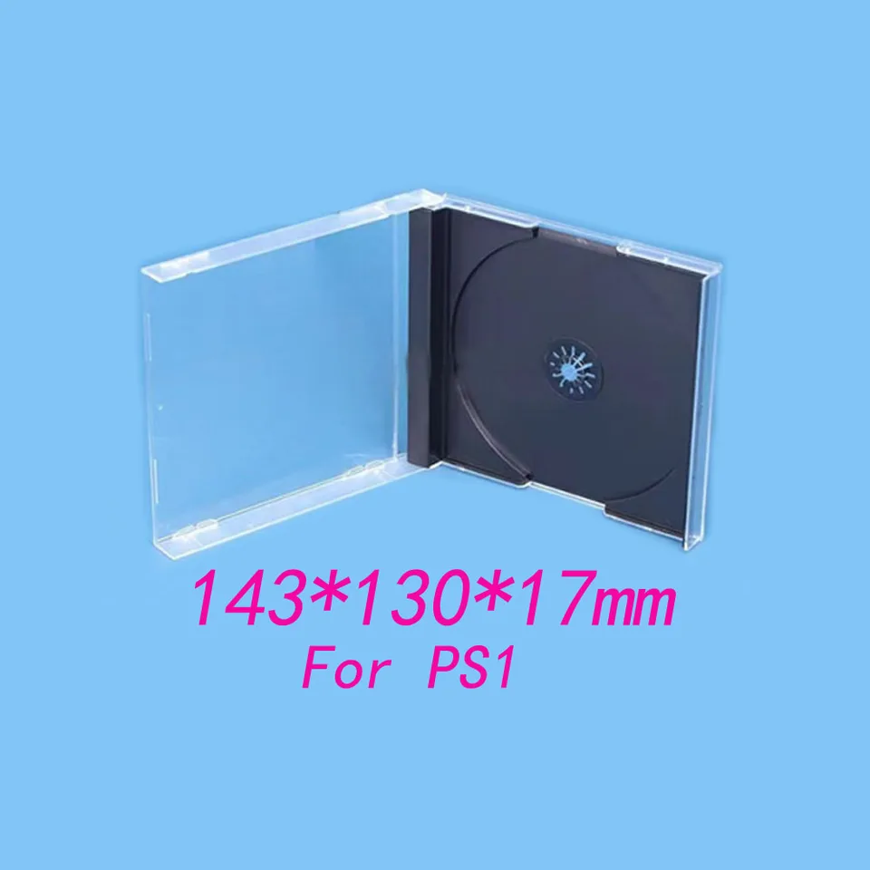 Single Disc Protection Box pre PS1 CD Balenie boxu pre hru DVD Box Disk Box Držiteľ CD Transparent Box