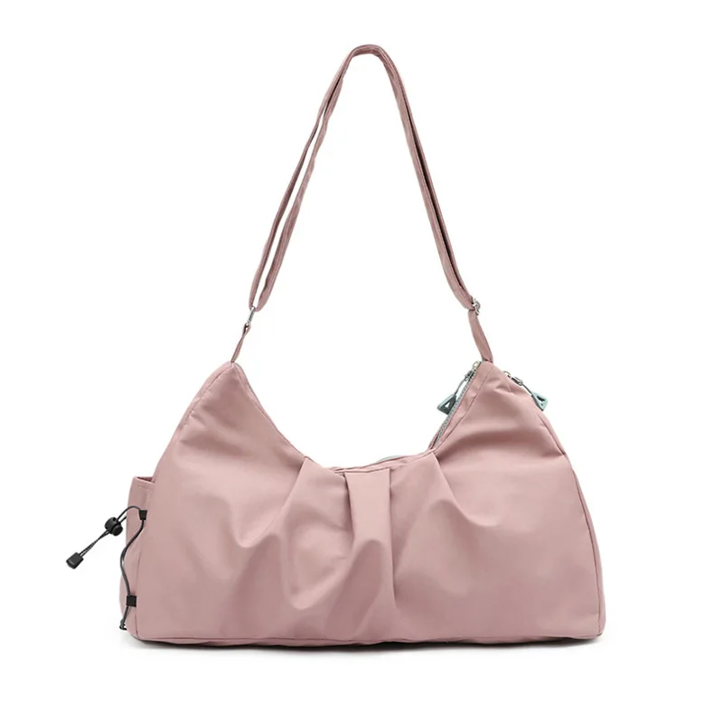 Single Rameno Yoga Bag Nylon Veľká kapacita Cestovná taška Multifunkčná a minimalistická vrecká na fitness tašku