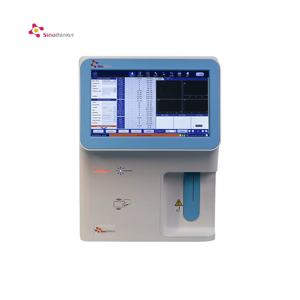 Sinothinker Hot Sell Mindray 5 dielov hematologický analyzátor CBC Test Blood Medical Laboratory zariadenia CE schválené