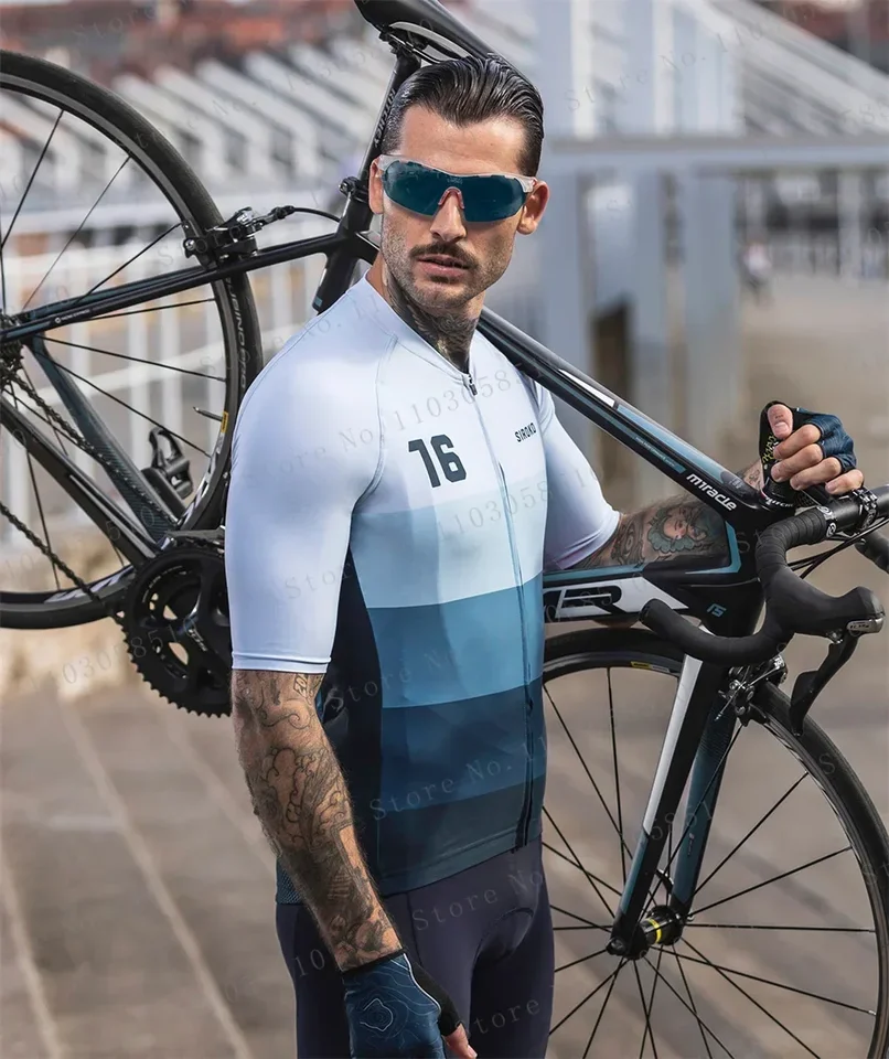 SIROKO Nový cyklistický dres Sety bicykel Pánske cyklistické odevy Summer s krátkym rukávom MTB Bicykel Bike Clothes Ropa ciclismo hombre nové