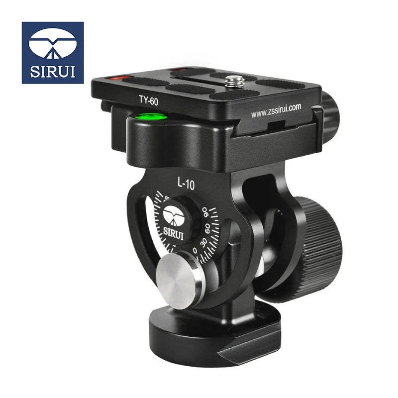 Sirui L-10 Sférický statív hlava SLR Camera Makro statív monopod dvojrozmerný statív hlava hliníka zliatiny materiálu