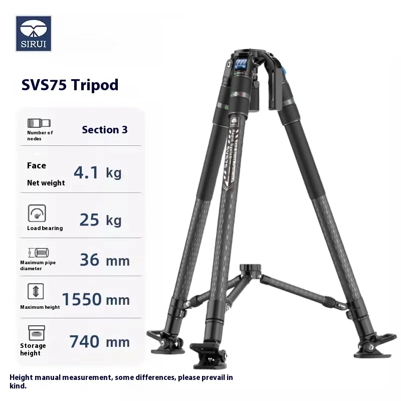 Sirui SVS75 TRODOD S SVH15 Drag-Control Video Kvapalina Rapid System Rapid System One-Step Výška