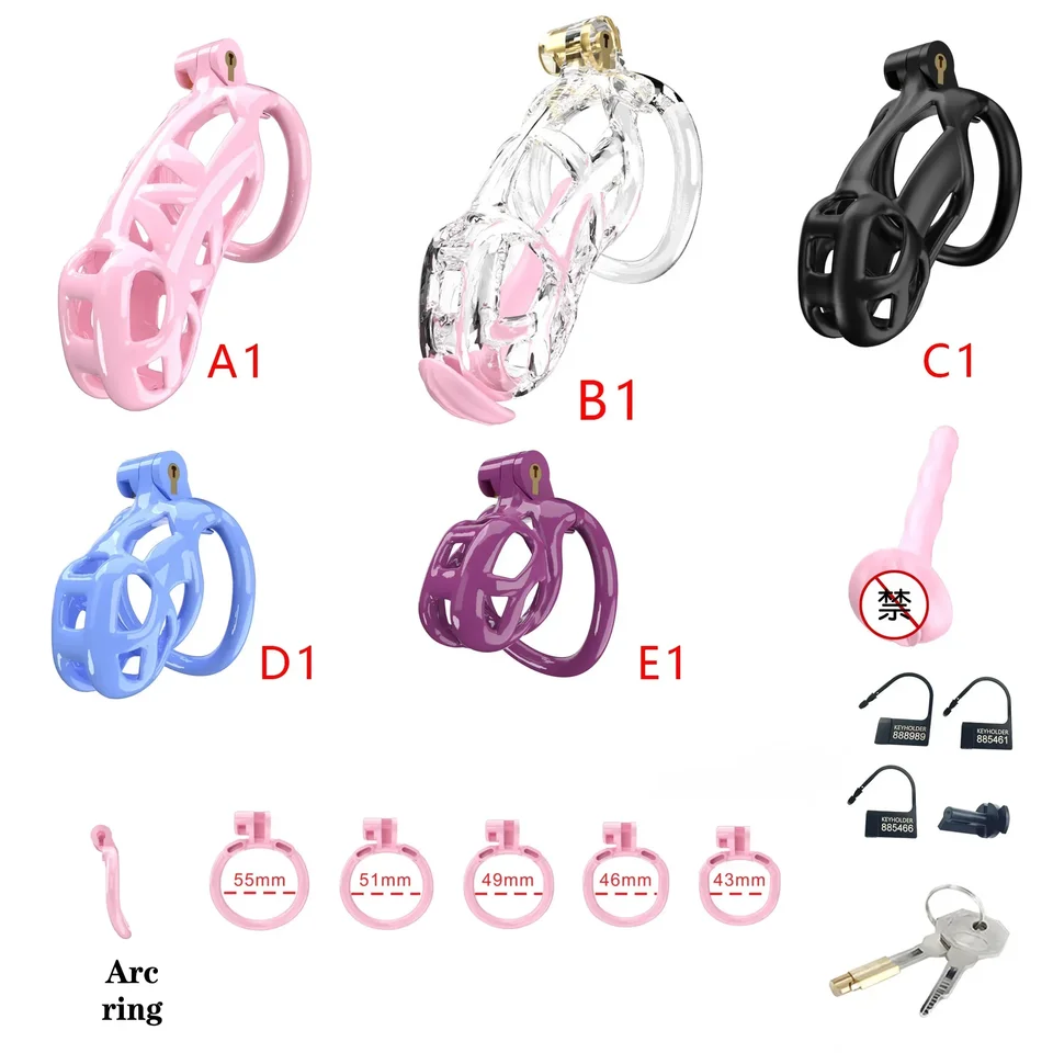 Sissy Clear cudnosť klietka Mužské zariadenia Kit sex hračky pre mužov páry 정조대 kohút zámok penis ring bdsm bondage pre dospelých Games Sex Shop 18+