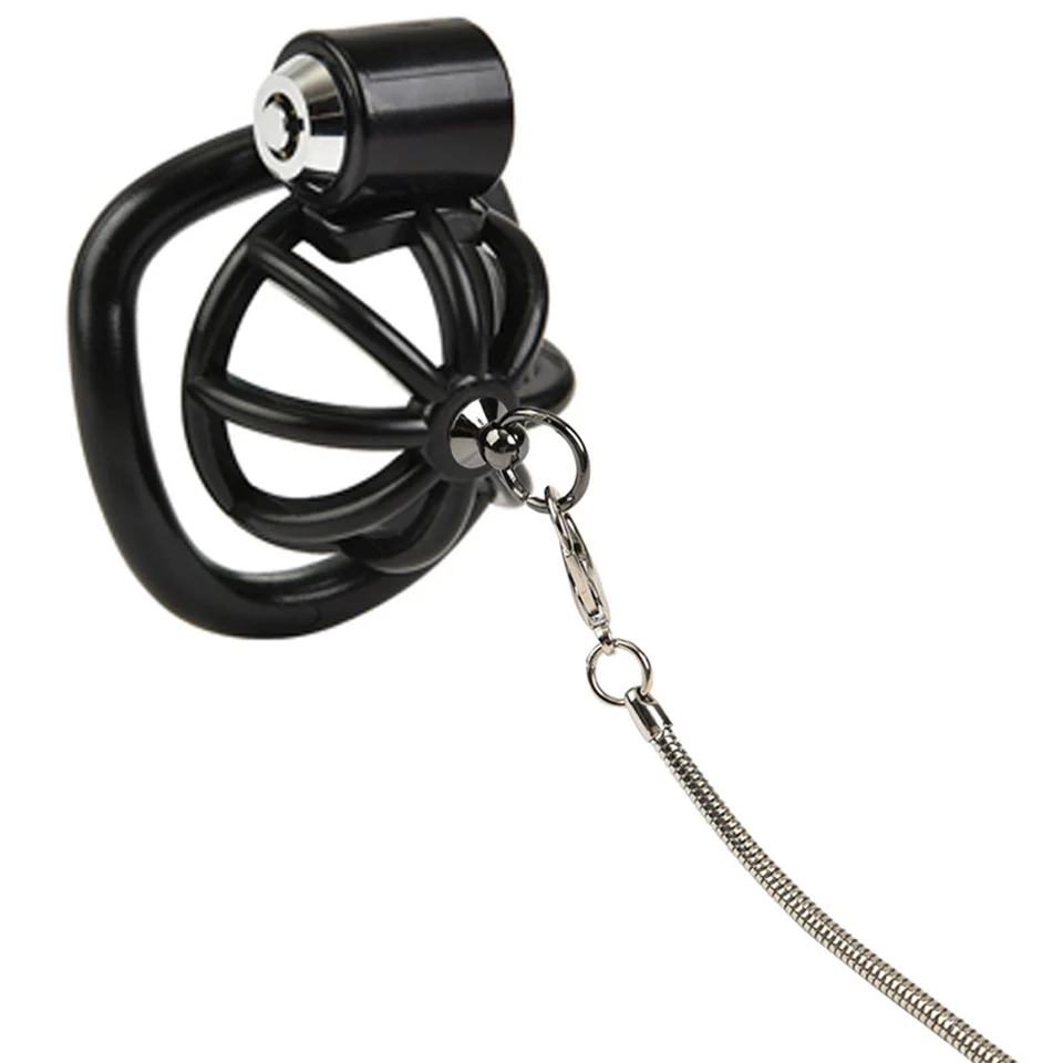 Sissy Muž cudnosť klietky Bondage Penis Lock Devices 5 veľkosti kohútových krúžkov s vodítkom otrokov tréning sexuálne hračky pre mužov gay 18+