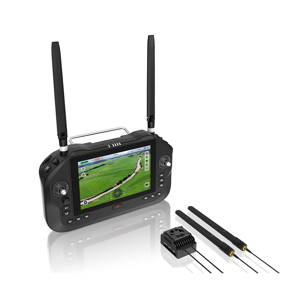 Siyi UNIRC 7/7 Pro Duálny frekvenčný pás 2.4 a 5,8 GHz Ručná pozemná stanica Long Range Diaľkový ovládač