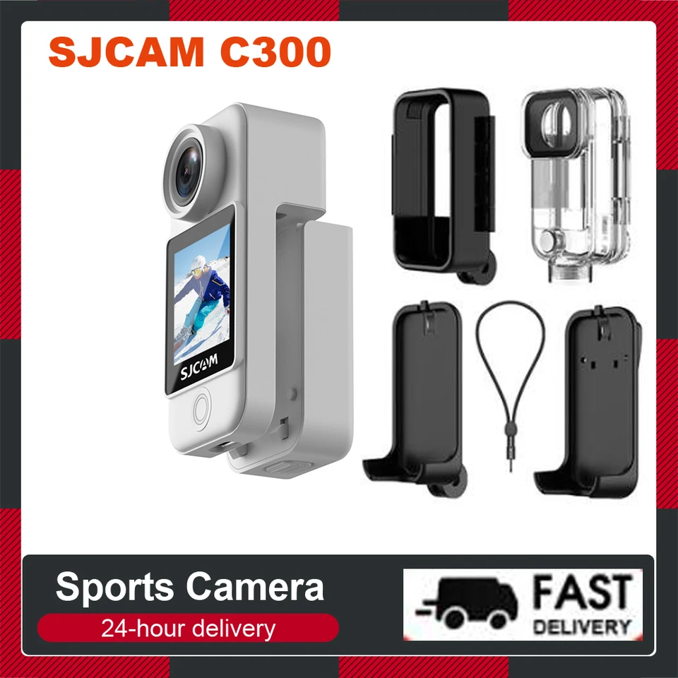 SJCAM C300 vrecko 4K 30fps Action Camera 5G/2,4G WiFi Sports Camera 1,33 palca dotykové ovládacie obrazovky 30 m nepremokavé nočné videnie
