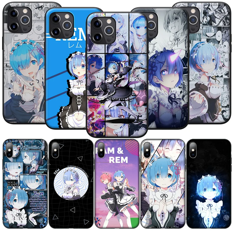 SK134 RE ZERO REM PHONE Soft Soft Case pre Xiaomi Redmi Note 11 11S 10S 9 9S 10T 8T 8 7 6 Pro Max