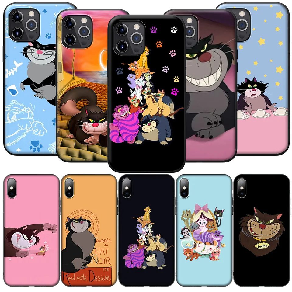 SK67 Disneys Lucifer Cat Phone Soft Case pre Xiaomi Redmi Note 11 11S 10S 9S 9S 10T 8T 8 7 6 Pro Max