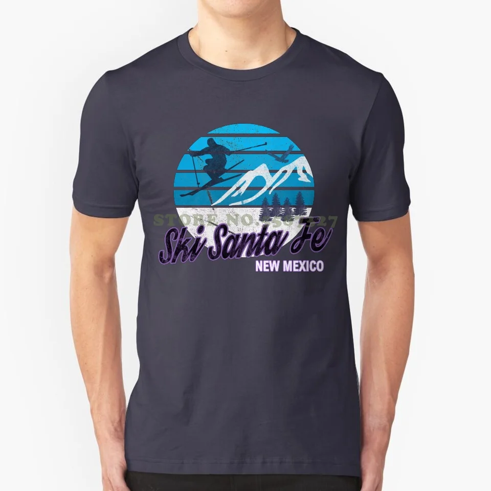 Ski Santa Fe New Mexico USA lyžiarske letovisko Snowboarding zimné lyžovanie nosiť tričká Swoodies Sweatters and Morkers 100% Pure Cotton