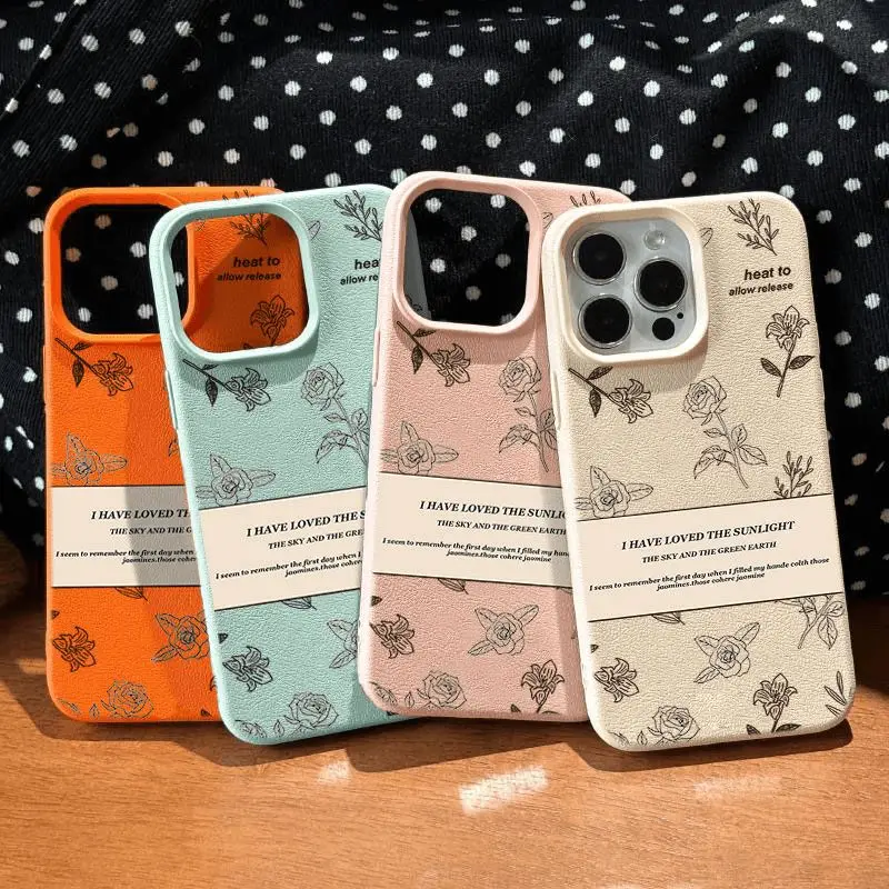 Skica Rrose High-End Fashion TPU Imitácia kožené puzdro pre iPhone 16 Plus 15 14 13 12 11 Pro Max