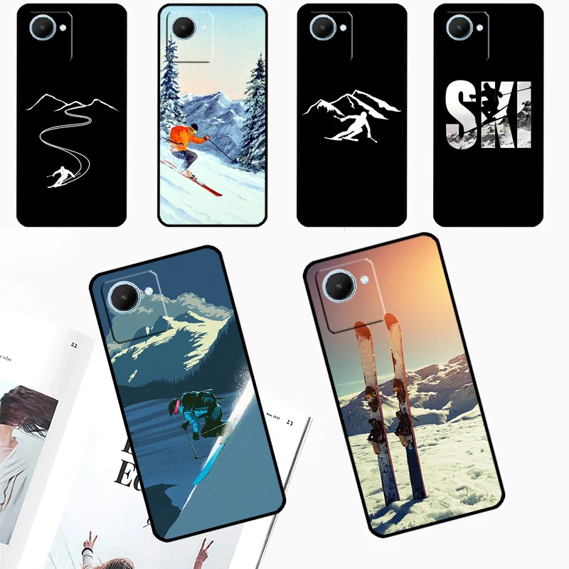 Skiing Snow Snowboard Ski pre Realme 9 10 11 12 Pro Plus Plus GT Neo 5 GT3 C11 C30 C31 C33 C25S C21Y C51 C55 C53 Case