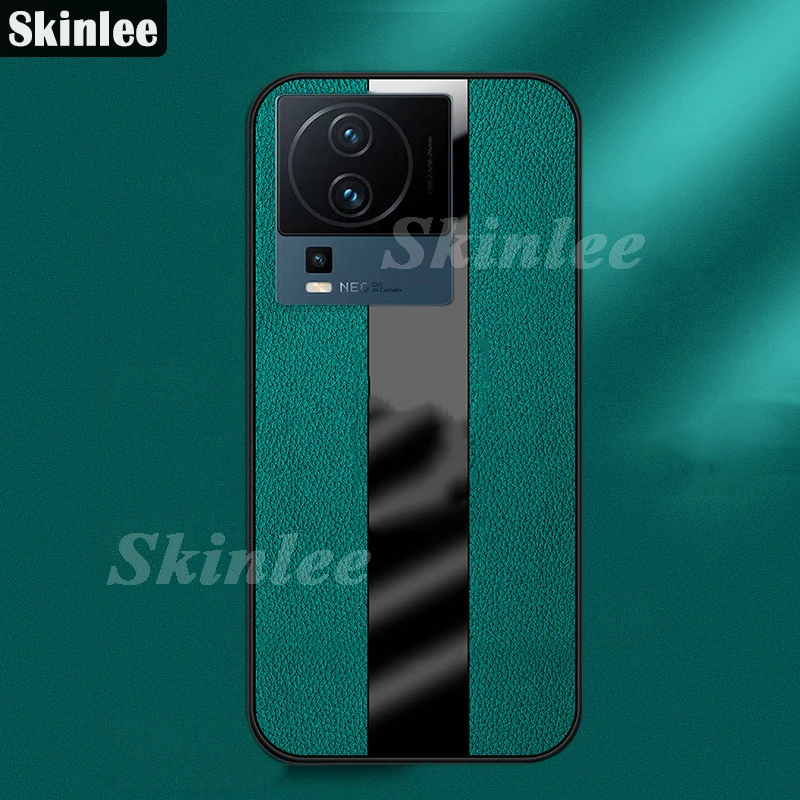 Skinlee pre Vivo Iqoo Neo 7 Case Business Ultra-Thin Mate Leather Soft Shock Roach odolný voči nárazu pre IQOO NEO7 Back Coque