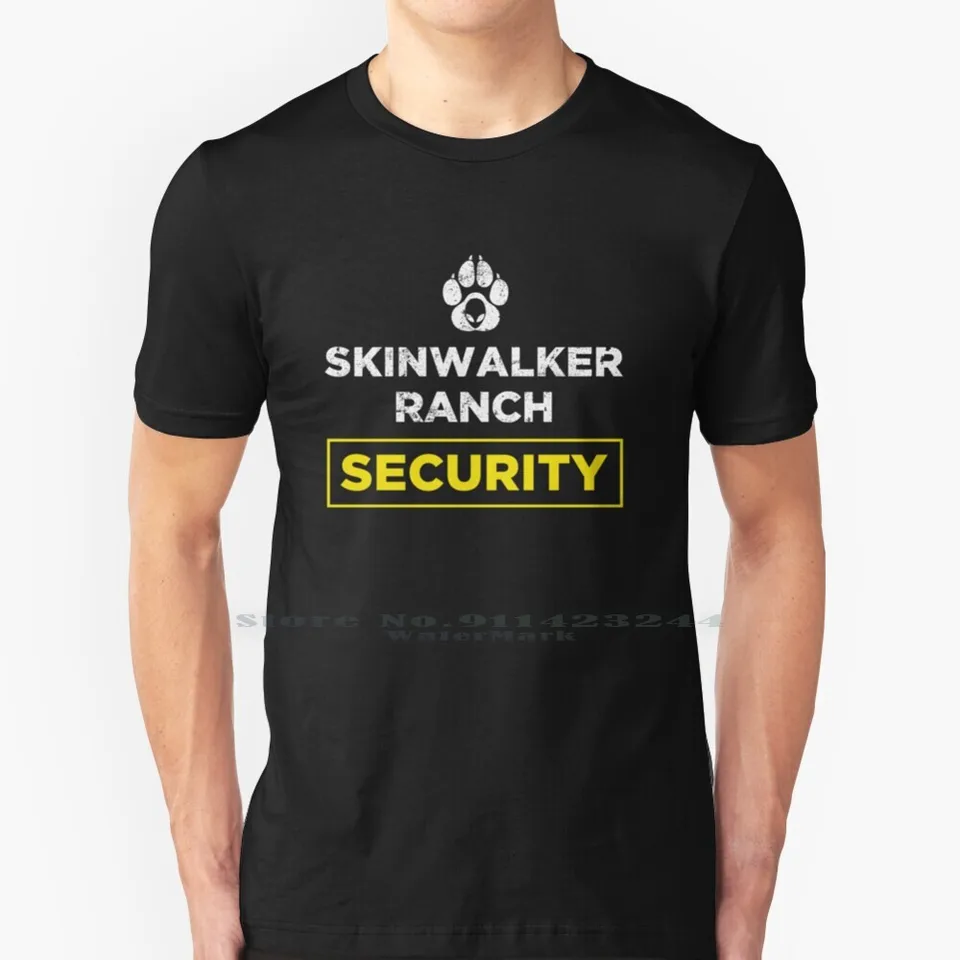 Skinwalker Ranch Security tím 100% bavlnená tričko Skinwalker Ranch UFO UAP Paranormal High Strangenses Et Mimestral Tee