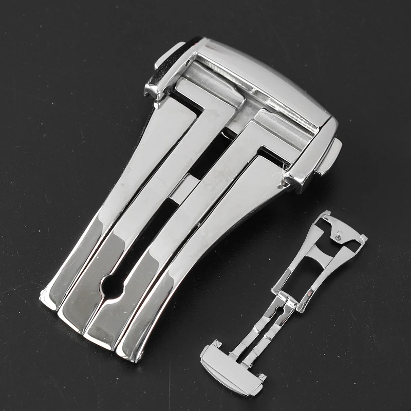 Skladacia hodinky z nehrdzavejúcej ocele pre Omega Seamaster 300 Watch Band Accessories Silver Black Rose Gold spona 16 mm 20 mm 20 mm