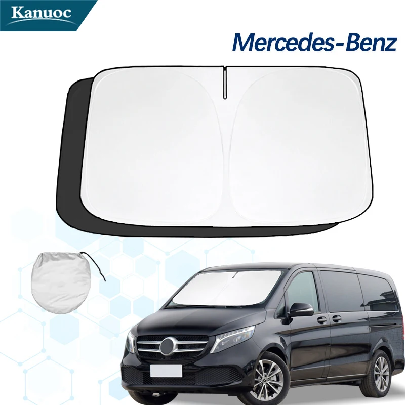 Skladacie auto Sunshade Cover Sunshade Cover Sun Shade Presor pre Mercedes Benz V Class W447 V200 V220 V250 V300 2015-2018