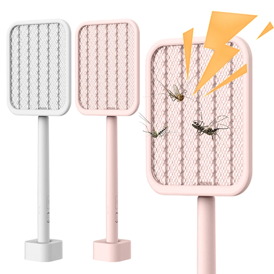 Skladacie elektrické mušky Swatter USB Nabíjanie komárov repelent Zapper 1200 mAh Racket Racket Racket Insect Killer pre vnútorné vonkajšie vonkajšie
