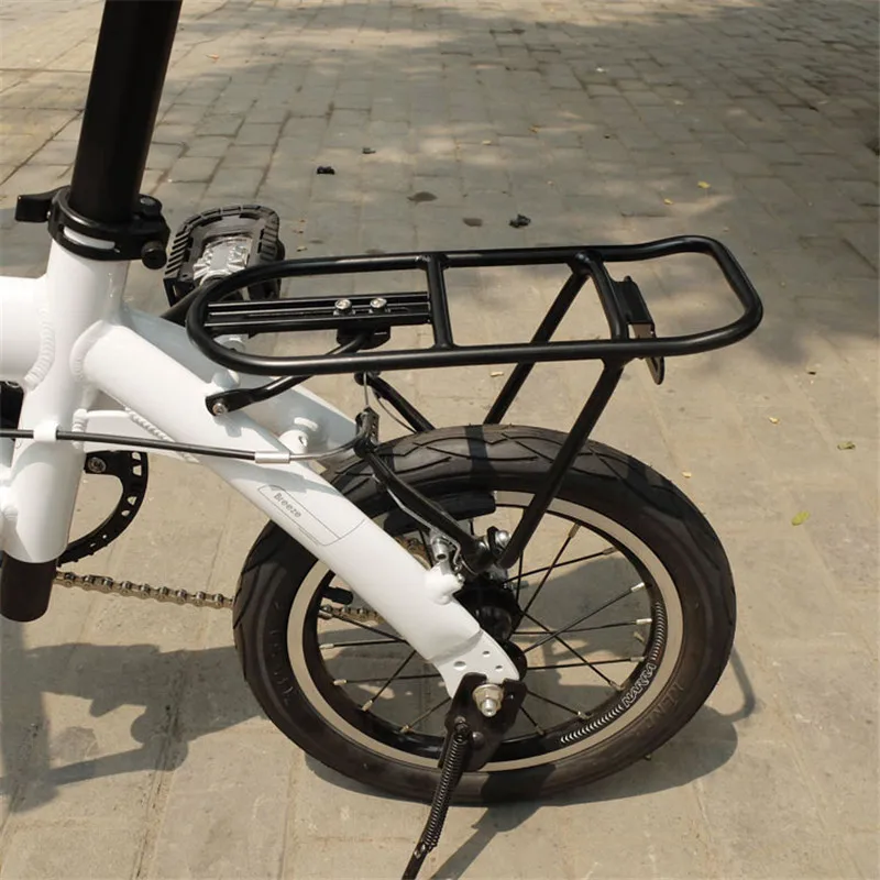Skladací bicykel K3 Zadné stojany na nákladné vozidlá hliníkovú zliatinu zliatiny batožiny Čierny strieborný BMX skladací stojan na bicykle