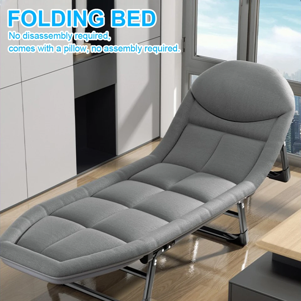 Skladací posteľ kreslo vonkajšie skladacie kempingové posteľ Office Soft Lounge Stolička Spotrebné ľahké kempingové spálne spálňa Soft