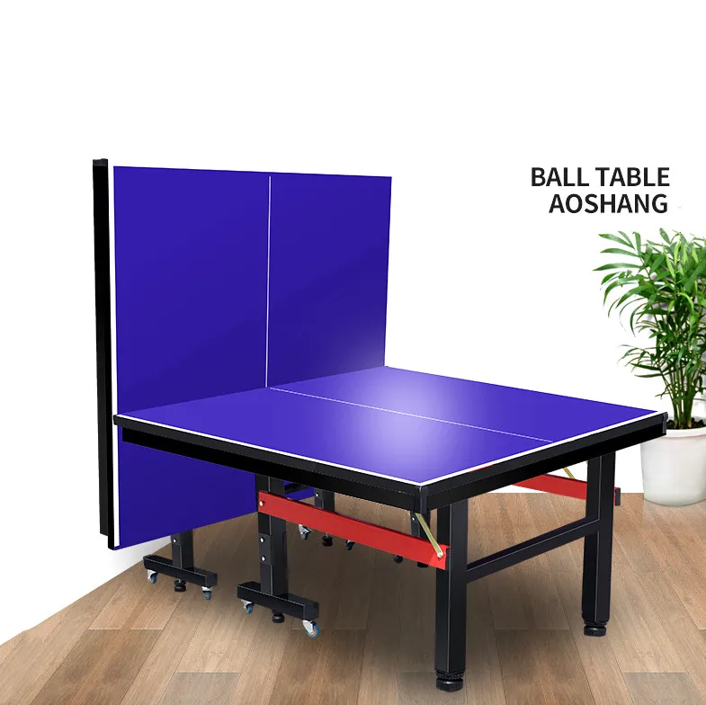 Skladací vnútorný tenis a stoly príslušenstvo pingpong stôl vonkajší vodotesný stolný tenis s pohyblivými kolesami