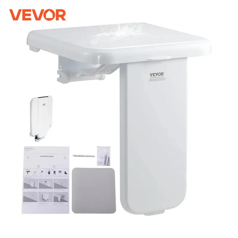 Skladanie sprchy ABS ABS 15.7 '' x 16,7 '' Rozložené stenu namontované na sklopnú sprchovú lavicu so sprchovacím kútom 440 libier