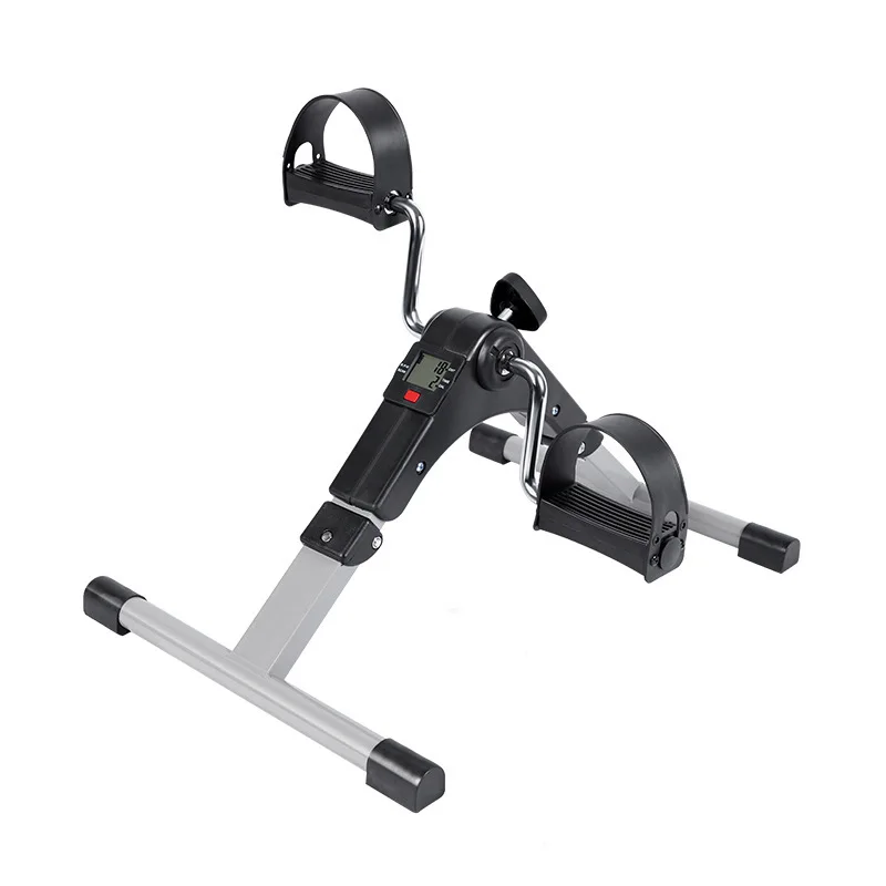 Skladateľný mini cvičebný bicykel s trénerom displeja na nohy pod stôl mini krokový cvičebný stroj