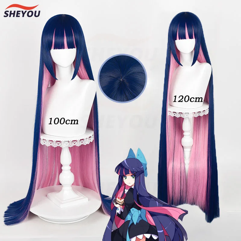 Skladovanie anarchie cosplay parochňa Anime nohavičky a pančuchy s podnadinou 100 cm/120 cm dlhé tepelne odolné voči syntetickým vlasom parochne+ parochňa čiapka