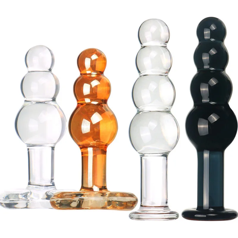 Sklenené análne korálky butt zástrčka dildo anus dilatátor masturbátor sklenené análne zátky gule pre dospelých sexuálne hračky pre ženy muži zadok buttplug