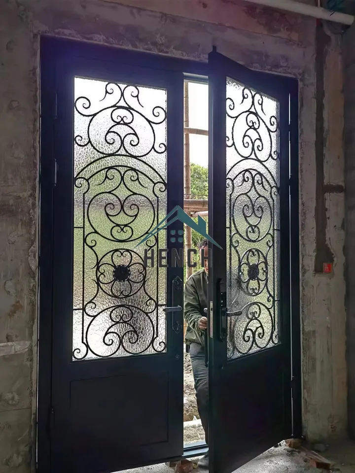 Sklenené sklenené železné dvere Čína