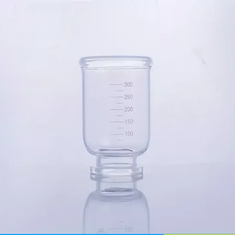 Sklenený horný pohár 300 ml pre vákuové filtračné prístroje Univerzálny filter pohár pieskového jadra kvapalina Rozpúšťadlo filtra jednotiek príslušenstvo zariadenia