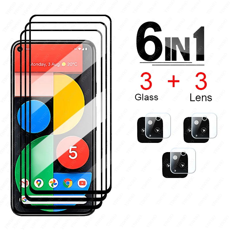 Sklo pre Google Pixel 5 4A Protect Screen Screen pre Pixel 4A 5 Temperované sklo Protect Phone Film pre pixel5 pixel4a 5g 4 a