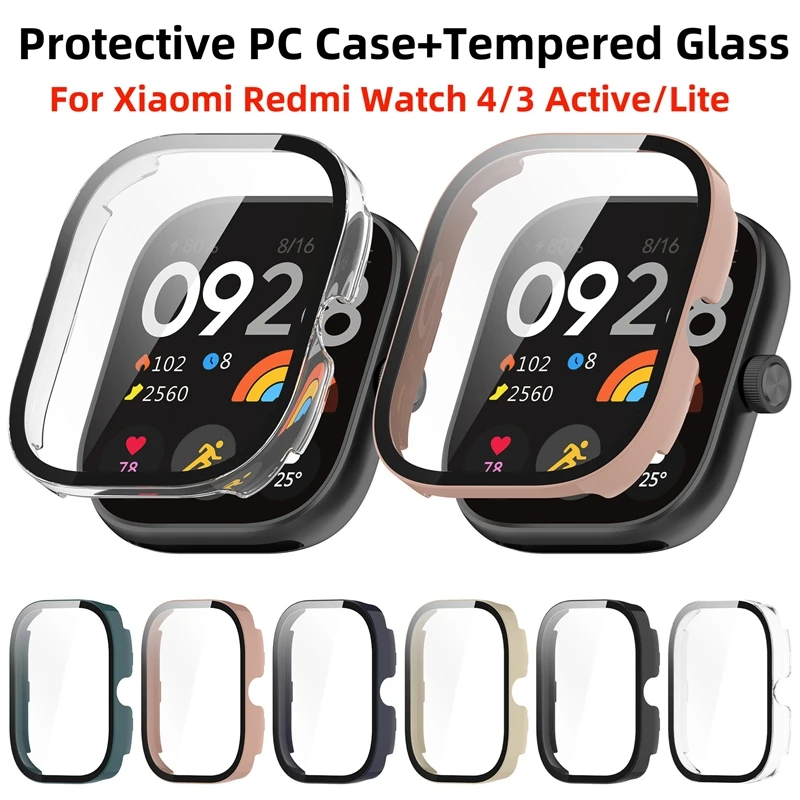 Sklo puzdra pre PC pre Xiaomi Redmi Watch 4 Smartwatch Screen Ochranca nárazník pre Redmi Watch 3 Active/3lite Watch4 Cover Shell