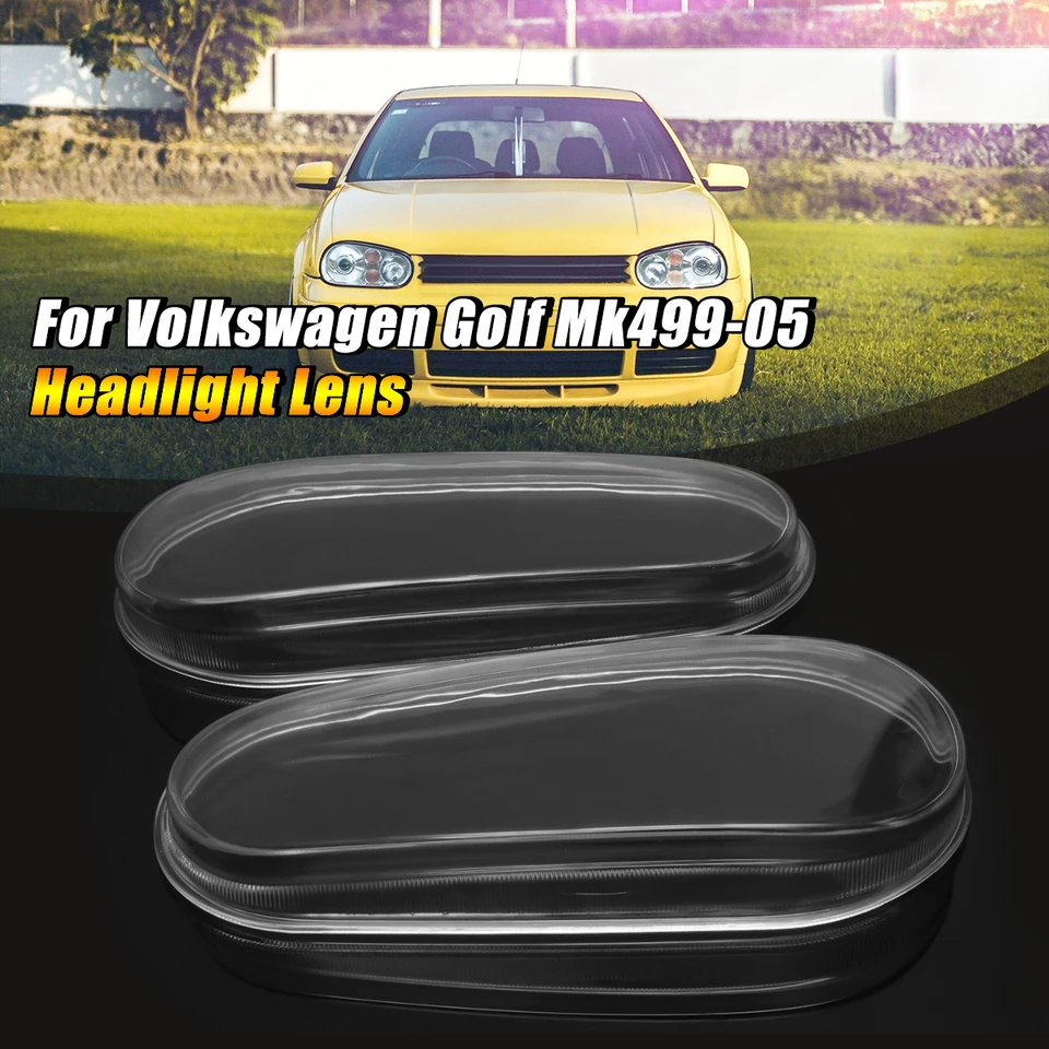 Sklo sklo objektívu Svetlomet objektívov krycí lampa krytu lampa pre lampa pre VW MK4 Golf GTI R32 1999 2000 2001 2002 2003 2004 2005