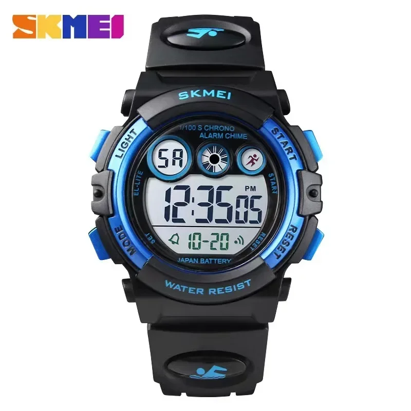 Skmei 1451 Digitálne LED hodinky LED hodinky Alarm Dátum športového elektronického digitálneho hodiniek Dropship módne vodotesné deti chlapec dievča hodinky